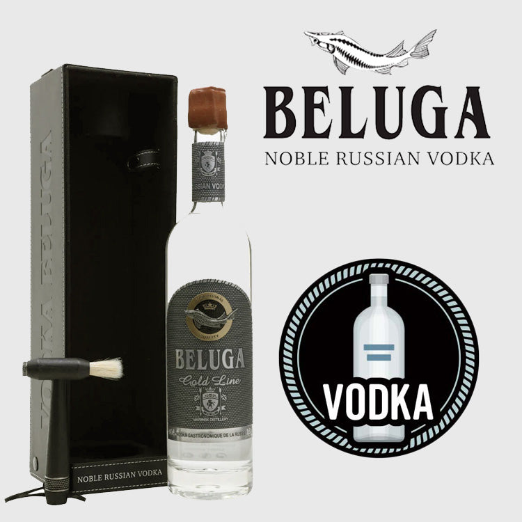 Beluga Gold line Russian Vodka Learher Gift Box 700ml – Winest.HK